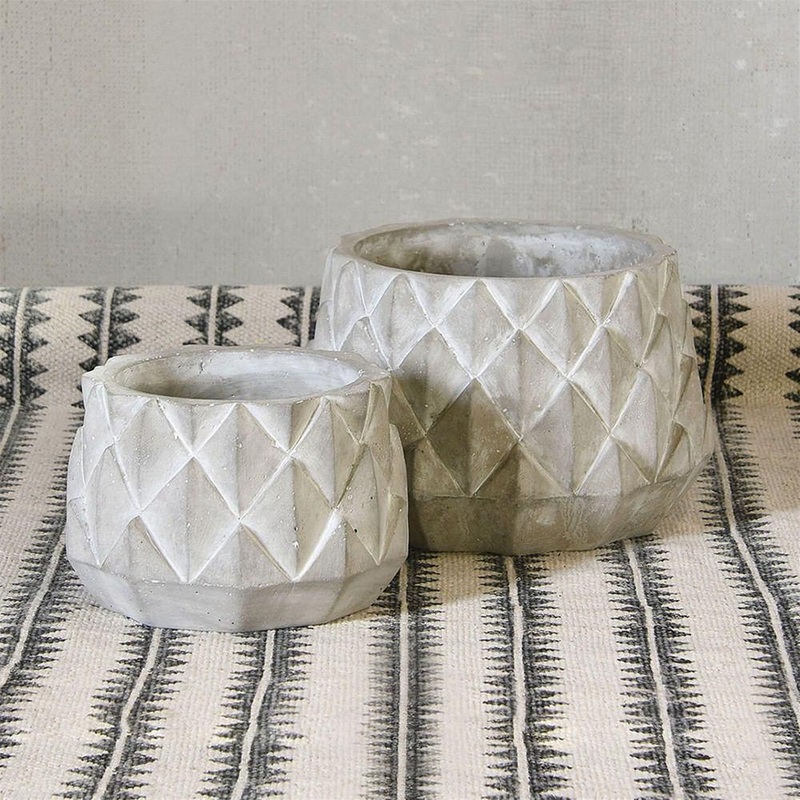 Sago Cement Planter - Set Of 3 By HomArt