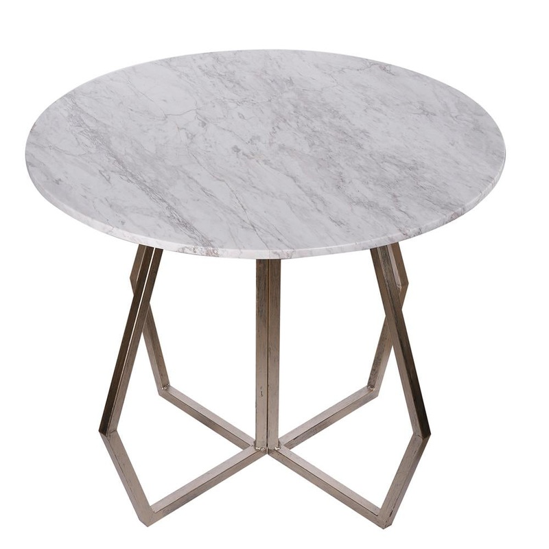 A&B Home Stepney Marble Round Table