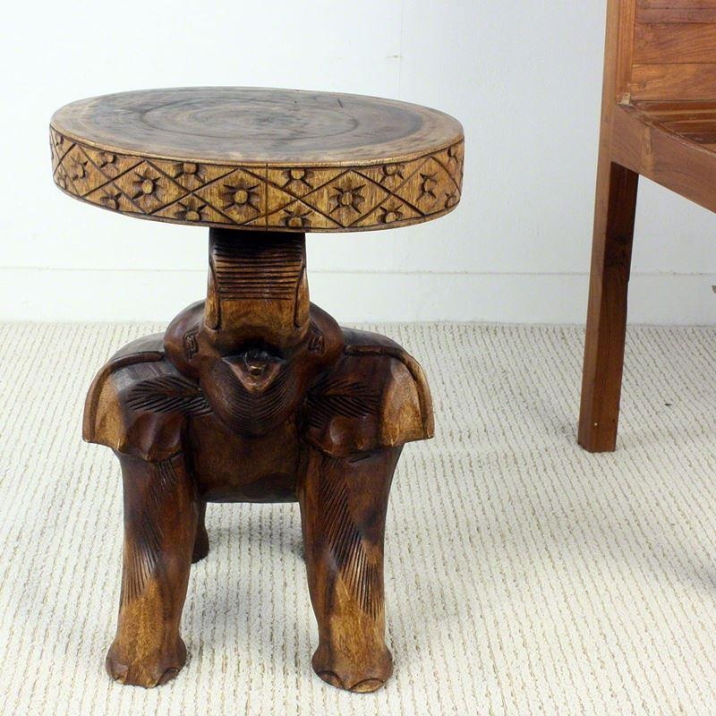 Haussmann Chang End Table 15" Dia - Walnut
