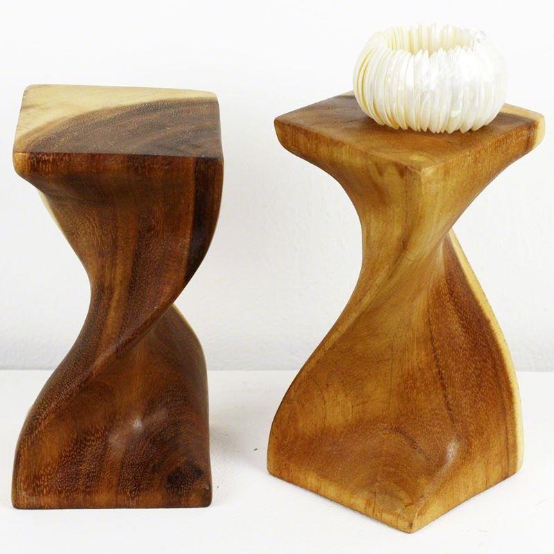 Haussmann Mini Single Twist Stool 4" Sq - Set of 2