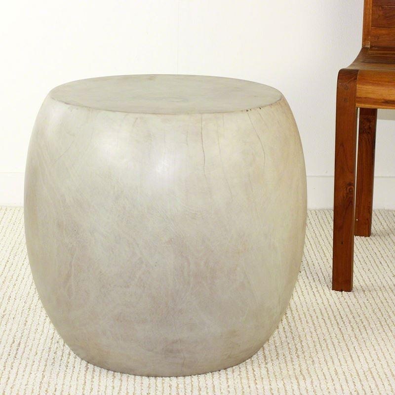 Haussmann Pouf Stool 20" Dia - White Oak
