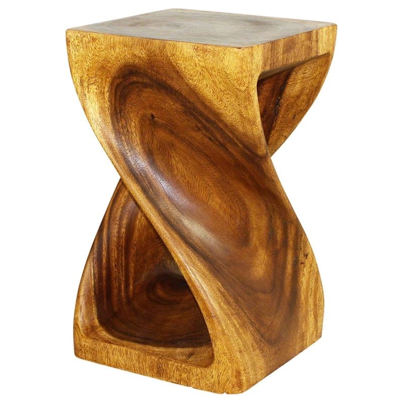 Haussmann Twist Stool - Walnut