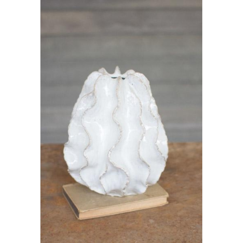 Kalalou Ceramic Ruffle Vase