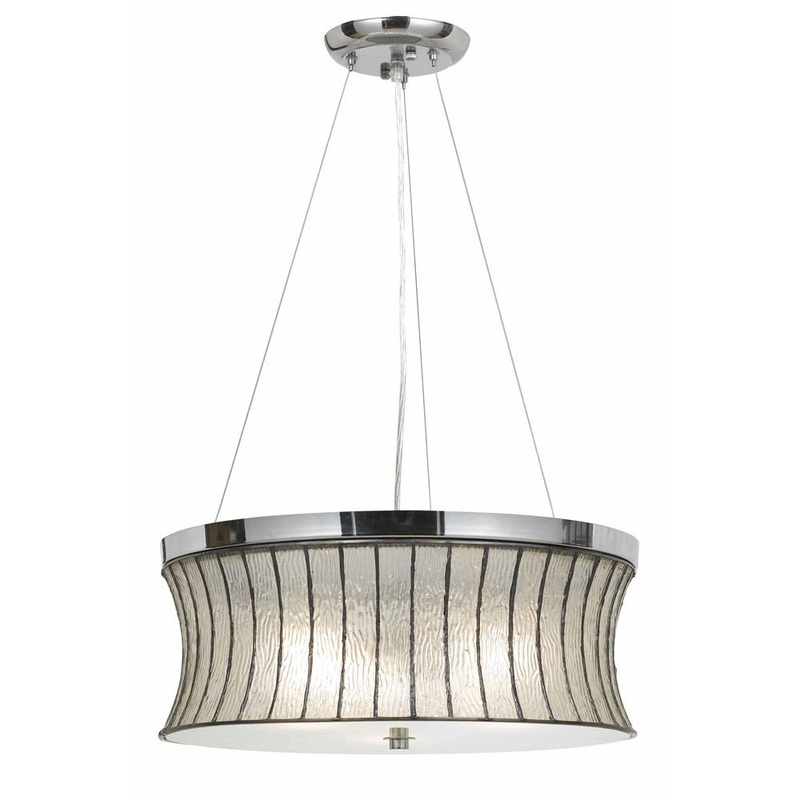 Cal Lighting FX-3546/1P 60W X 3 Glass Pendant