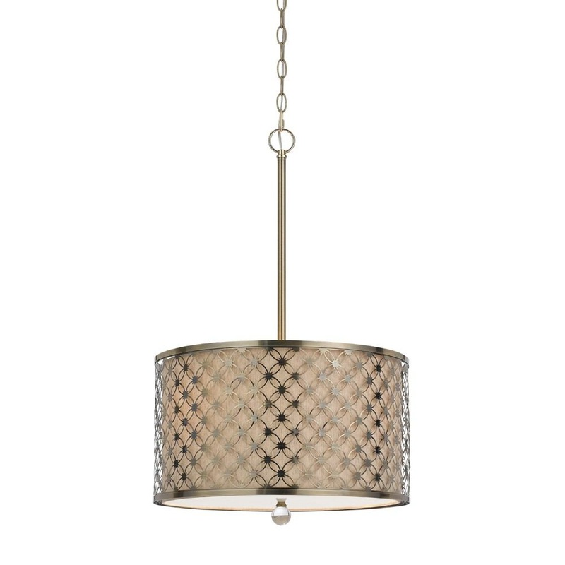 Cal Lighting FX-3596-1P 60W X 3 Myrtle Metal Pendant