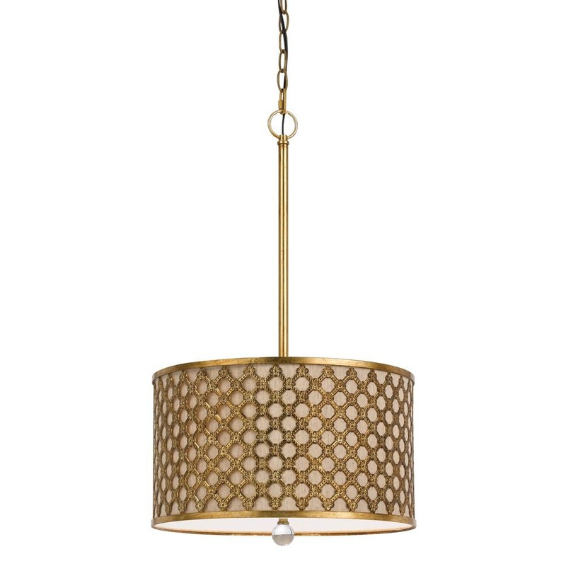 Cal Lighting FX-3597-1P 60W X 3 Fairview Metal Pendant