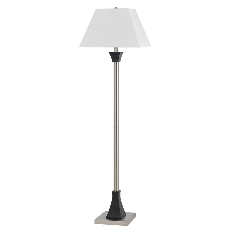 Cal Lighting LA-8021FL-1-BS 100W Metal Floor Lamp