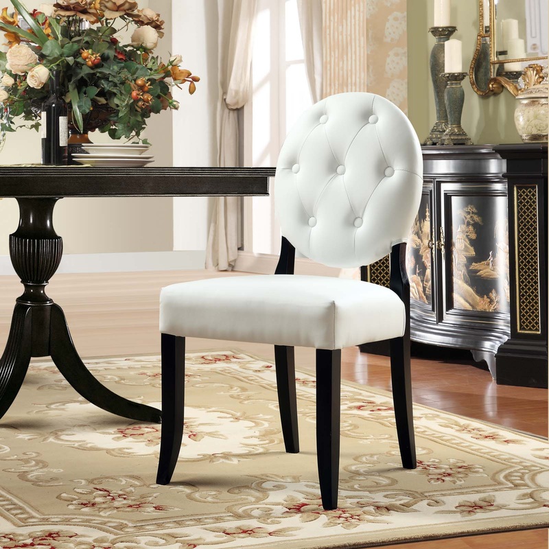 Modway Button Dining Vinyl Side Chair - EEI-815