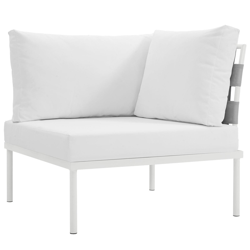Modway Harmony Outdoor Patio Aluminum Corner Sofa - EEI-2601