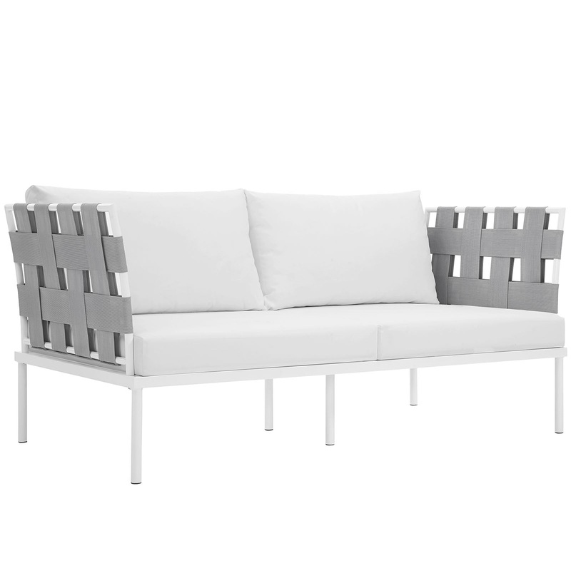 Modway Harmony Outdoor Patio Aluminum Loveseat - EEI-2603