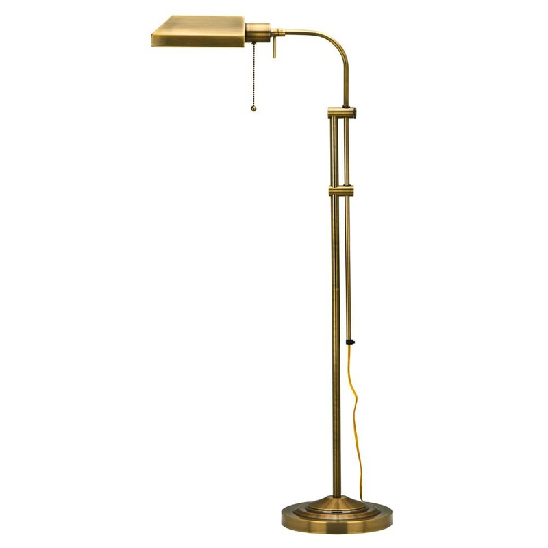 Cal Lighting BO-117FL-AB 100W Pharmacy Floor Lamp