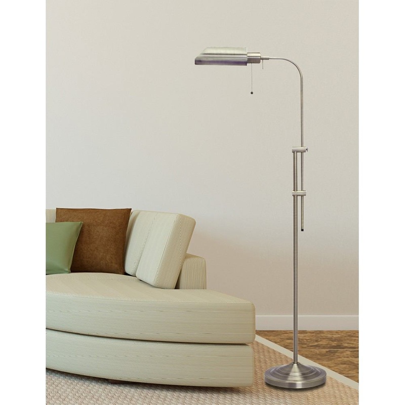 Cal Lighting BO-117FL-BS 100W Pharmacy Floor Lamp
