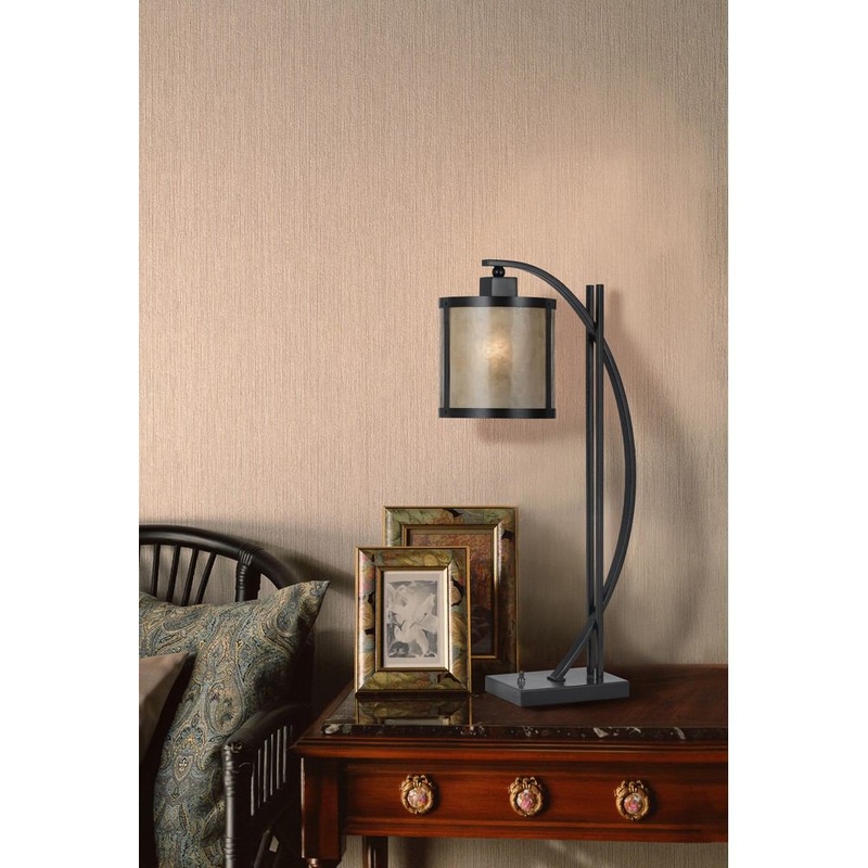 Cal Lighting BO-2320TB 60W Mica Table Lamp