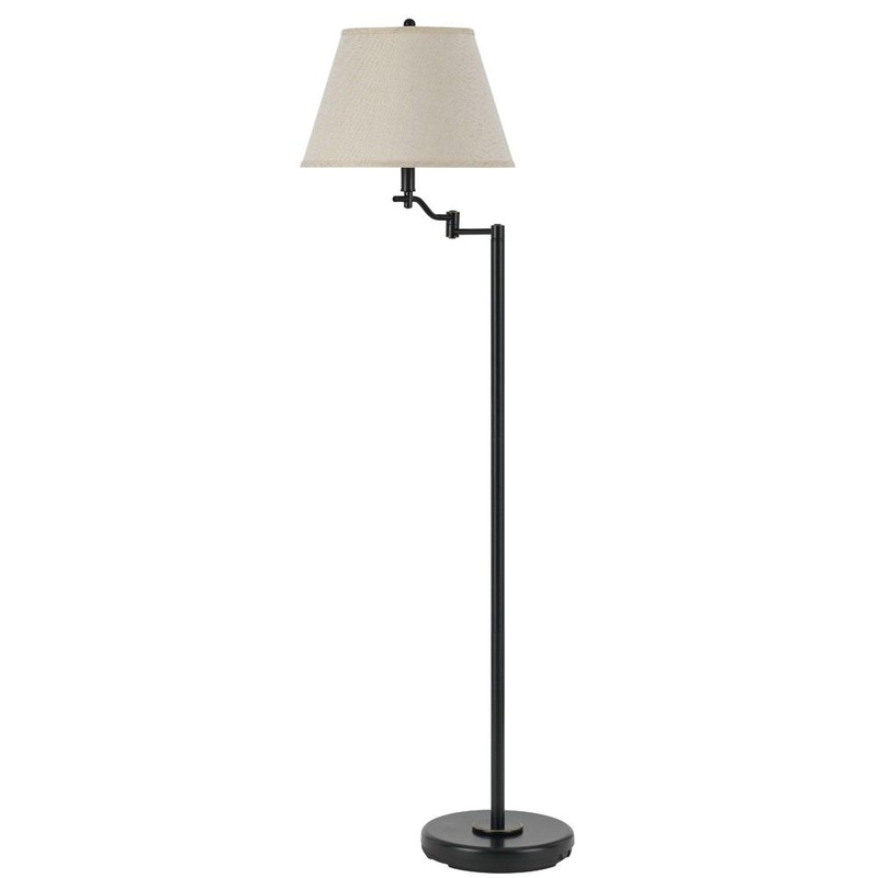 Cal Lighting BO-2350FL-DB 150W 3 Way Dana Swing Arm Floor Lamp