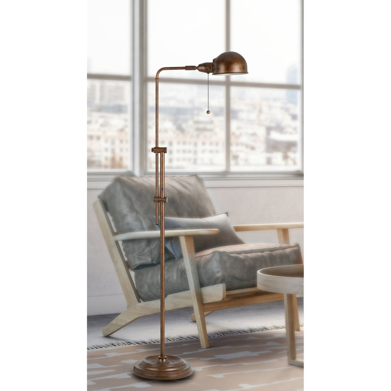 Cal Lighting BO-2441FL-ORB 60W Croby Pharmacy Floor Lamp
