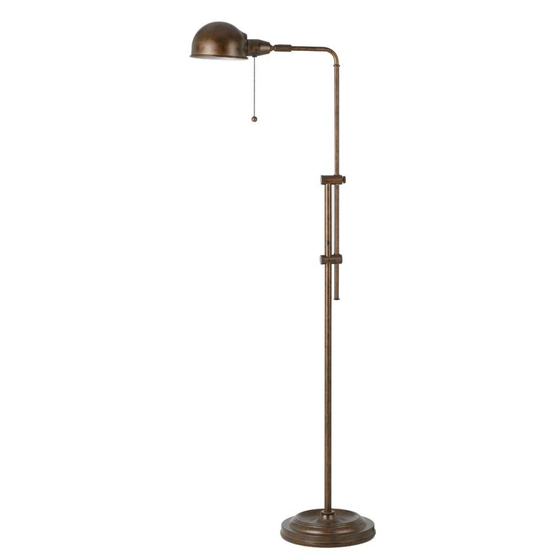 Cal Lighting BO-2441FL-RU 60W Croby Pharmacy Floor Lamp