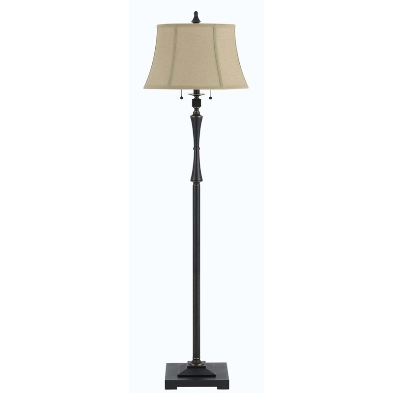 Cal Lighting BO-2443FL 60W X 2 Madison Club Floor Lamp
