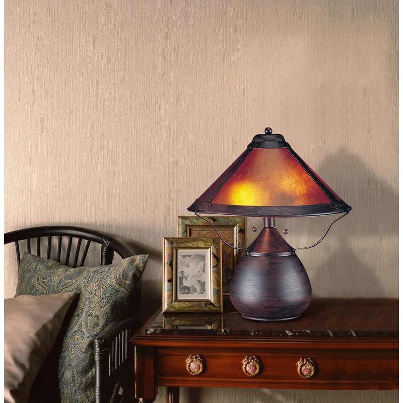 Cal Lighting BO-464 40W X 2 Mica Table Lamp