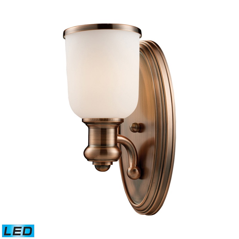 ELK Lighting Brooksdale 1 Light Sconce In Antique Copper - 66180-1