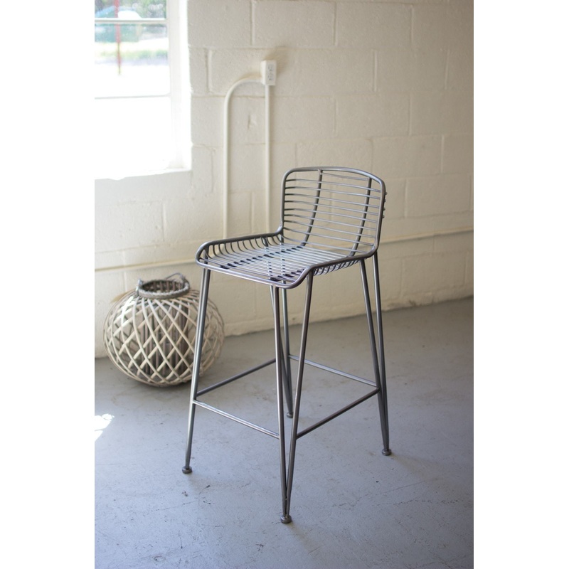 Kalalou Metal Bar Stool