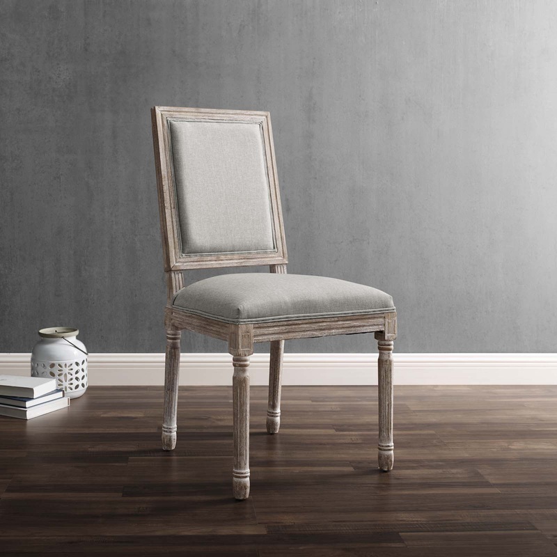 Modway Court Vintage French Upholstered Fabric Dining Side Chair - EEI-2682