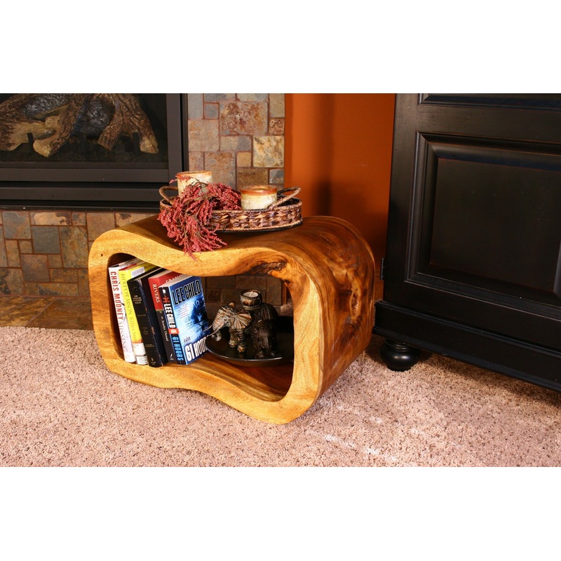 Strata Furniture Wave Bench in Walnut