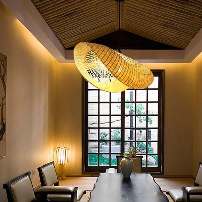 Bamboo Swirl Pendant Lamp By Artisan Living