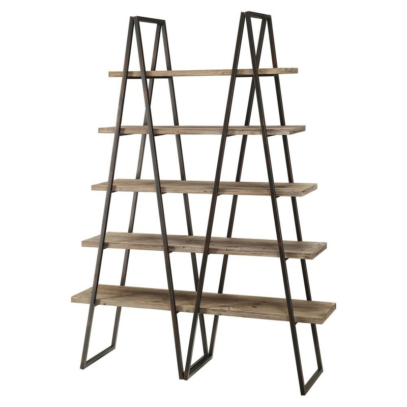 Crestview Collection Ashland Weathered Oak Bookshelf
