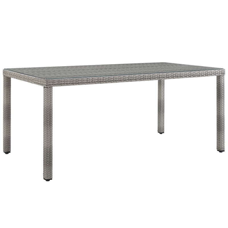 Modway Aura 68" Wicker Rattan Dining Table - EEI-2921