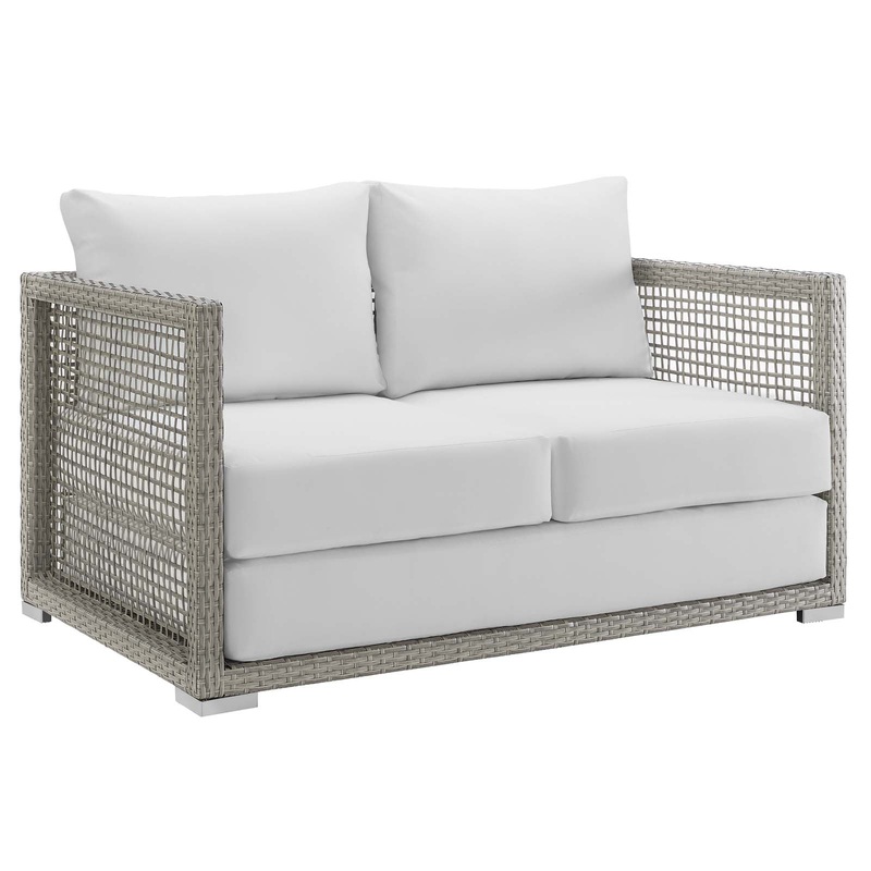 Modway Aura Outdoor Patio Wicker Rattan Loveseat - EEI-2924