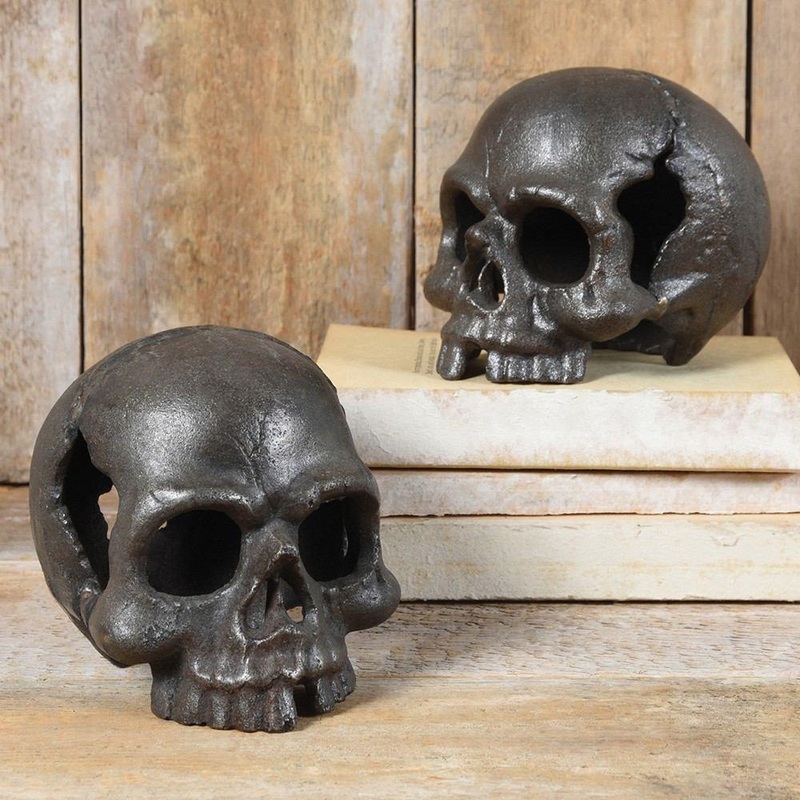 Skull - No Jaw - Natural - Set Of 2 By HomArt