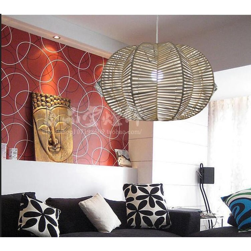 Woven Wood Pendant Lamps