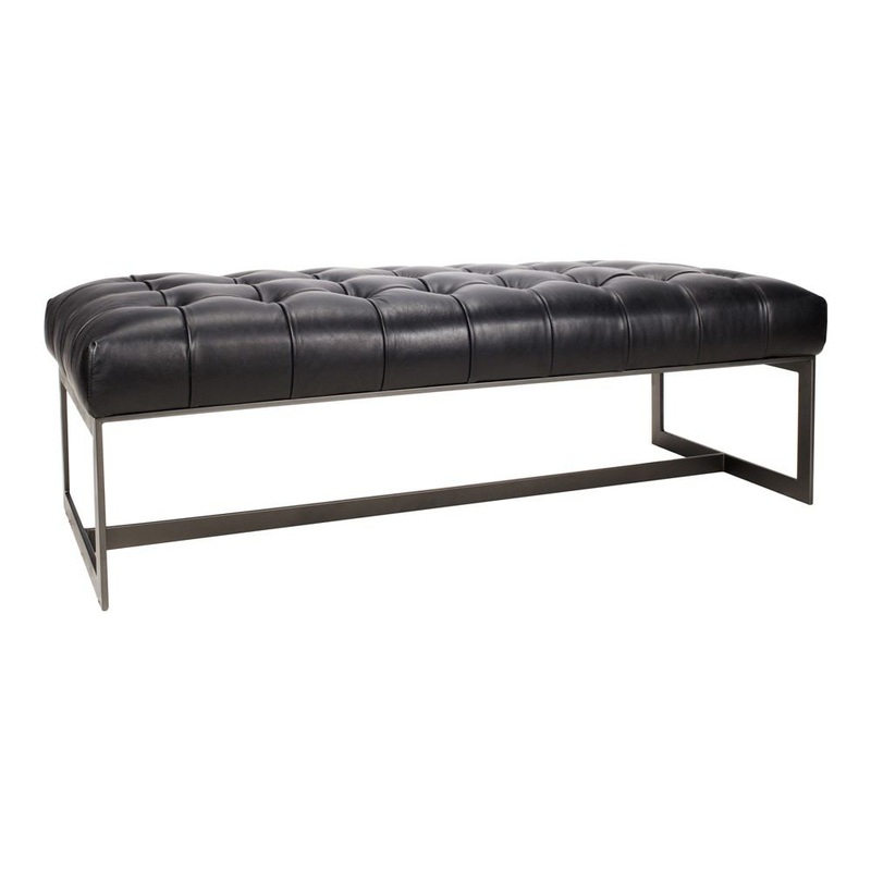 Wyatt Leather Bench By Moe's Home Collection