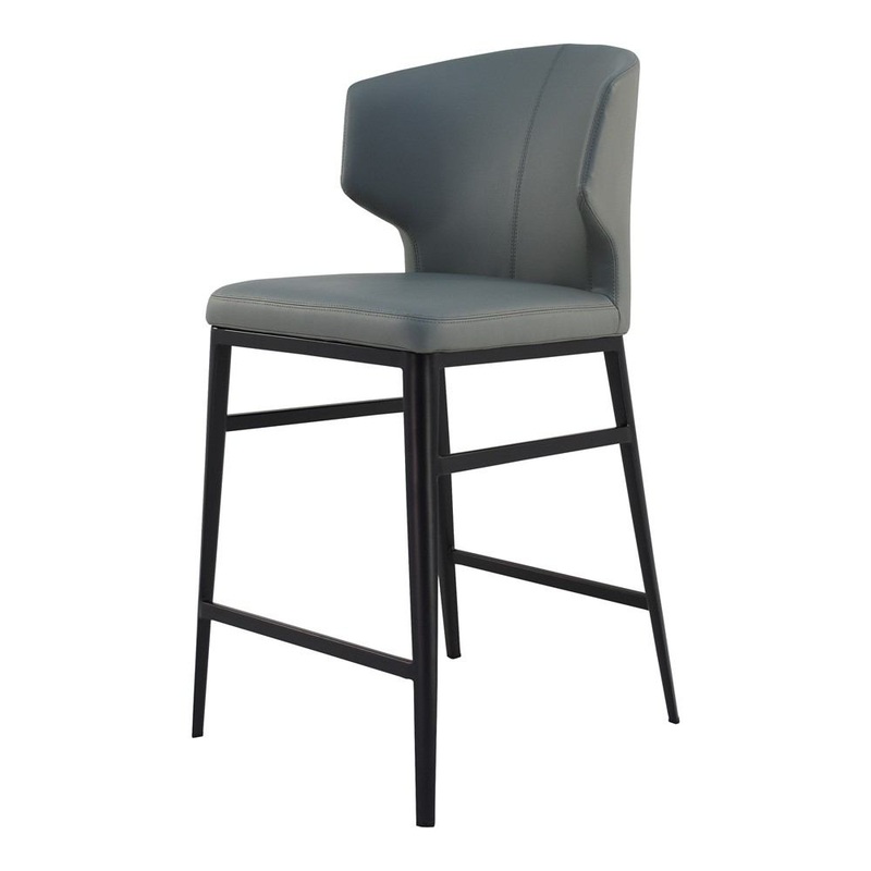 Delaney Counter Stool - Grey By Moe's Home Collection