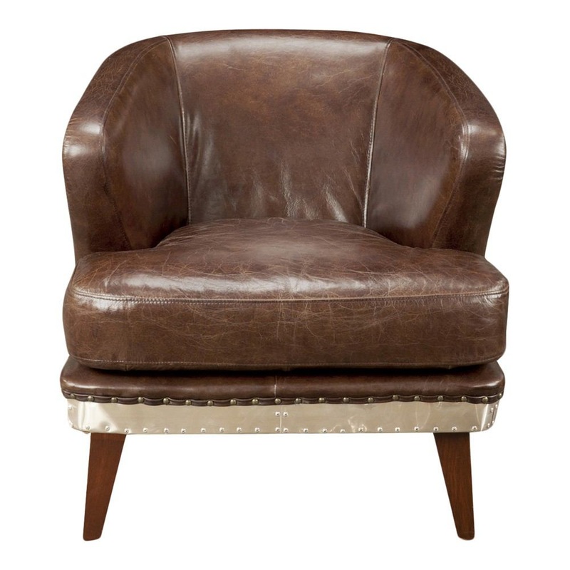 Preston Club Chair - Brown By Moe's Home Collection