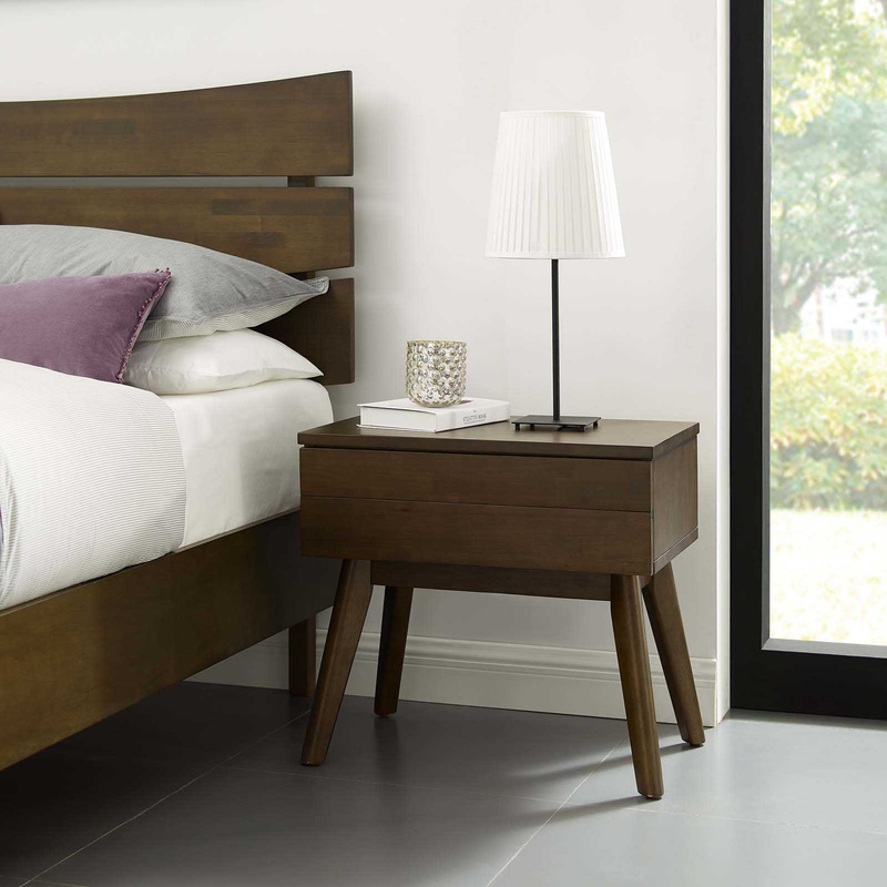 Modway Everly Wood Nightstand Walnut - MOD-6069