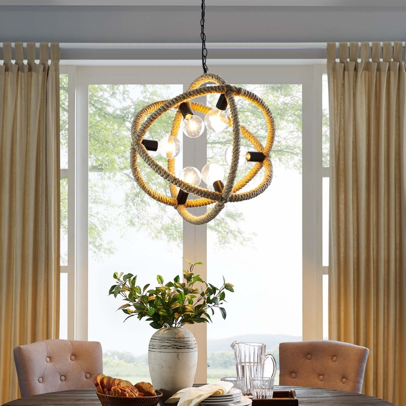 Transpose Rope Pendant Chandelier By Modway - EEI-3076