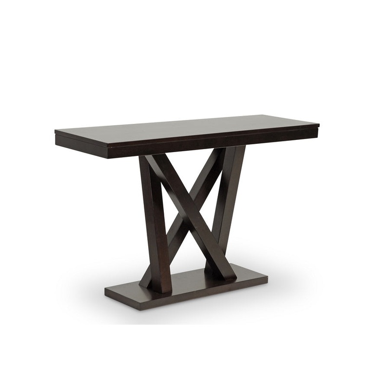 Baxton Studio Everdon Dark Brown Modern Sofa Table