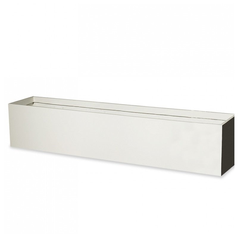 Fiberglass: Linear Planter, Satin White, 60"L by Gold Leaf Design Group