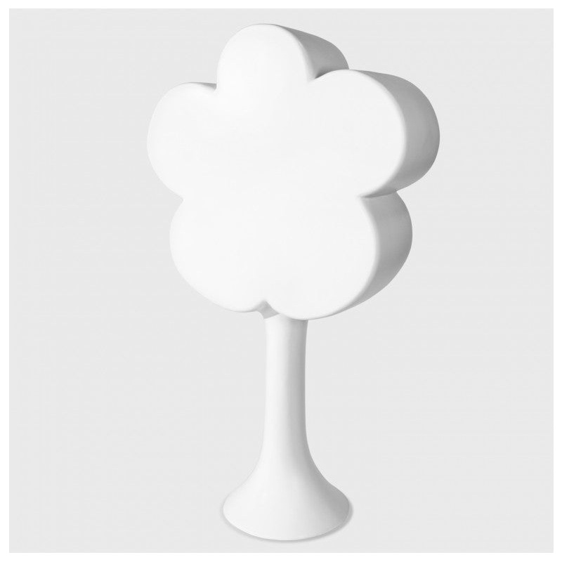 Flower Power Sculpture, Satin White by Gold Leaf Design Group