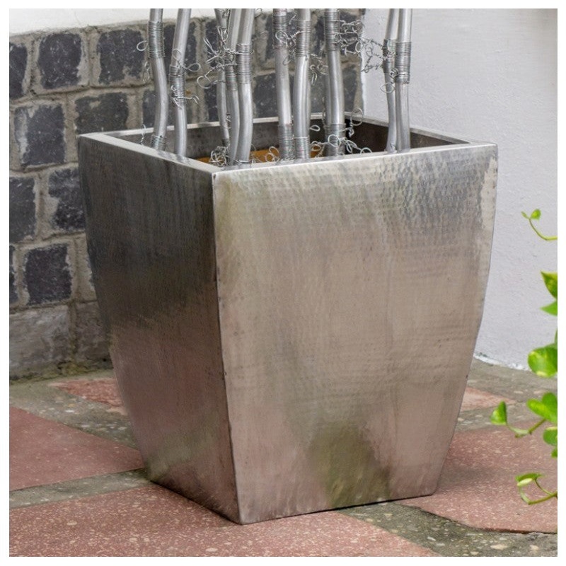Stainless Steel: Flared Planter, 19.75"H by Gold Leaf Design Group