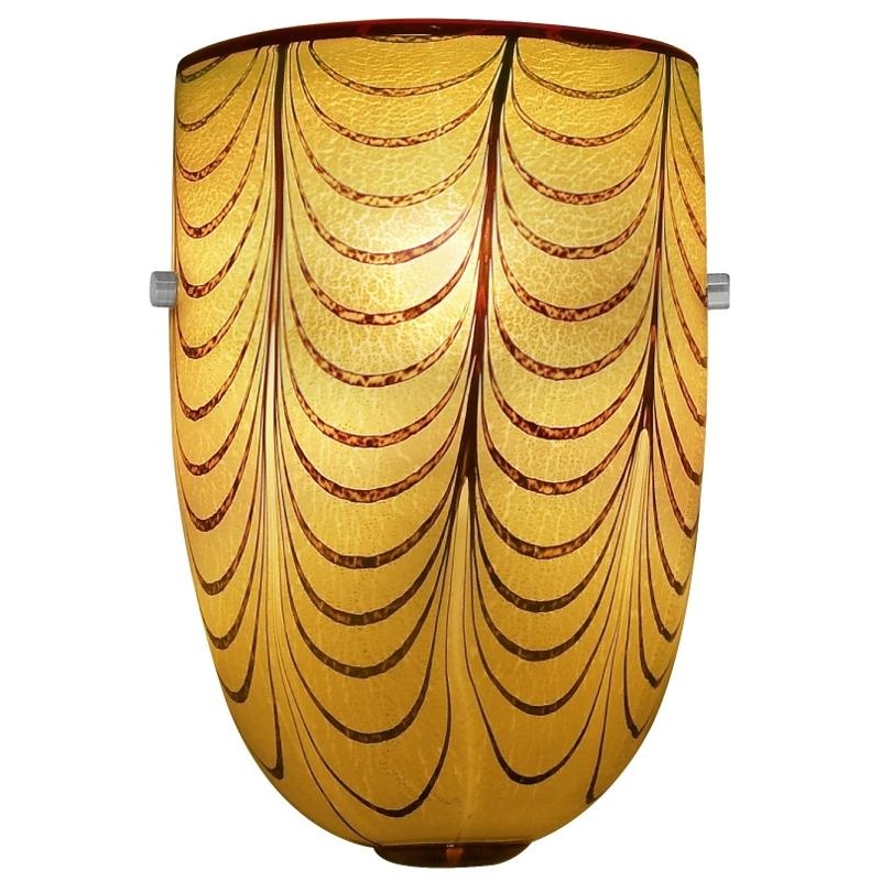 Izmir Flush Mount Sconce Amber