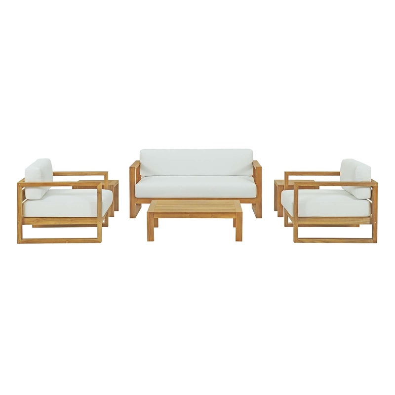 Modway Upland 6 Piece Outdoor Patio Teak Set - EEI-3118