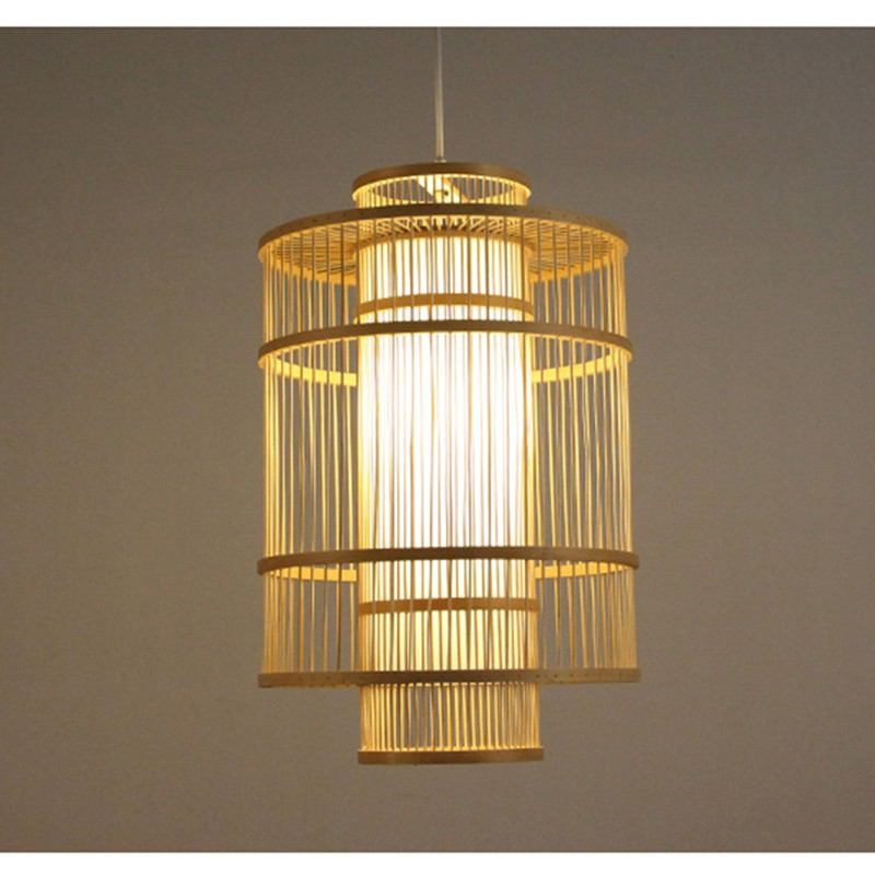 Bamboo Cage Modern Pendant Lamp