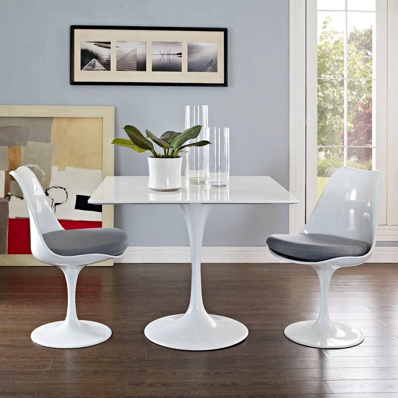 Modway Lippa 36" Square Wood Top Dining Table - EEI-1124