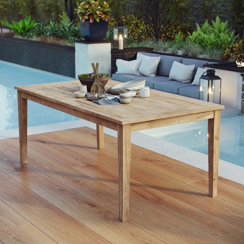 Modway Marina Outdoor Patio Teak Dining Table - EEI-2717