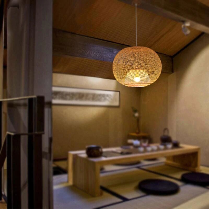 Bamboo Rattan Wicker Chandelier By Artisan Living