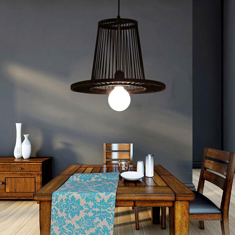 Bamboo Shade Hat Pendant Light By Artisan Living