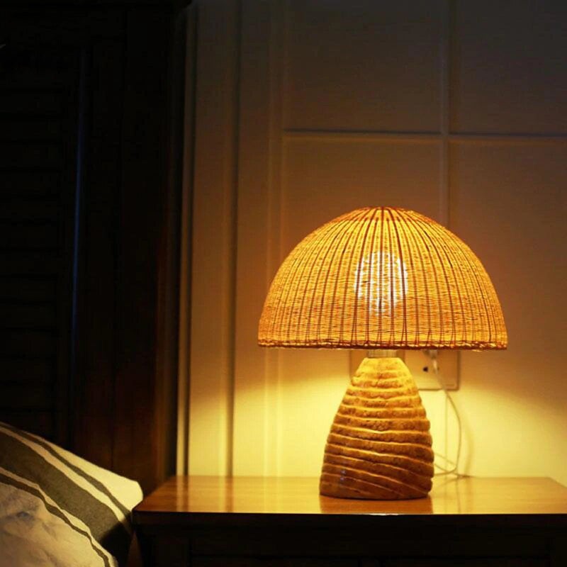 Bamboo Wicker Rattan Shade Table Lamp By Artisan Living