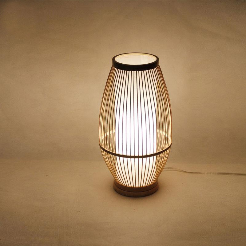 Bamboo Wicker Rattan Tambour Table Lamp By Artisan Living